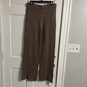 Cozy Brown Knit Pants